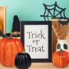 14 pcs Assorted Harvest Artificial White and Pink Pumpkins Decorative Pumpkins Faux Foam Pumpkins for Farmhouse Fall Halloween Harvest Wedding Baby Shower Tabletop Centerpiece Mantel Kitchen Decor(Black and Orange)