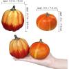 14 pcs Assorted Harvest Artificial White and Pink Pumpkins Decorative Pumpkins Faux Foam Pumpkins for Farmhouse Fall Halloween Harvest Wedding Baby Shower Tabletop Centerpiece Mantel Kitchen Decor(Black and Orange)