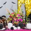 14 pcs Assorted Harvest Artificial White and Pink Pumpkins Decorative Pumpkins Faux Foam Pumpkins for Farmhouse Fall Halloween Harvest Wedding Baby Shower Tabletop Centerpiece Mantel Kitchen Decor(White and Black)