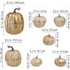 14 pcs Assorted Harvest Artificial White and Pink Pumpkins Decorative Pumpkins Faux Foam Pumpkins for Farmhouse Fall Halloween Harvest Wedding Baby Shower Tabletop Centerpiece Mantel Kitchen Decor(White and Gold Brushed White)