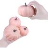 BESTTOYHOME 12 Pcs Assorted Small Light Pink Pumpkins – Elegant Pastel Pink Faux Decorative Pumpkins for Fall, Halloween, Thanksgiving, Wedding, Baby Shower(Light Pink)