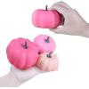 BESTTOYHOME 12 Pcs Assorted Small Light Pink Pumpkins – Elegant Pastel Pink Faux Decorative Pumpkins for Fall, Halloween, Thanksgiving, Wedding, Baby Shower(Assorted Pink)