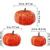 BESTTOYHOME 12 Pcs Assorted Small Light Pink Pumpkins – Elegant Pastel Pink Faux Decorative Pumpkins for Fall, Halloween, Thanksgiving, Wedding, Baby Shower(Orange)
