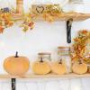 BESTTOYHOME 12 Pcs Assorted Small Light Pink Pumpkins – Elegant Pastel Pink Faux Decorative Pumpkins for Fall, Halloween, Thanksgiving, Wedding, Baby Shower(Light Orange)