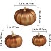 BESTTOYHOME 12 Pcs Assorted Small Light Pink Pumpkins – Elegant Pastel Pink Faux Decorative Pumpkins for Fall, Halloween, Thanksgiving, Wedding, Baby Shower(Bronze)