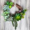 Supla 14 Pcs Unpotted Artificial Succulents Plants Bulk Assorted Faux Succulents in Different Green Hanging String of Pearls Cactus Aloe Succulent Picks for Wedding Centerpieces Floral Arrangement