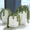 Supla 4 pcs Artificial Hanging Succulents Faux Burro’s Tail Picks Trailing String of Pearls Succulent Greenery Sprays 13.4″ L for Basket Planter Centerpiece Floral Arrangement Indoor Outdoor Decor
