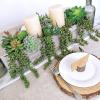 Supla 4 pcs Artificial Hanging Succulents Faux Burro’s Tail Picks Trailing String of Pearls Succulent Greenery Sprays 13.4″ L for Basket Planter Centerpiece Floral Arrangement Indoor Outdoor Decor