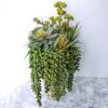 Supla 4 pcs Artificial Hanging Succulents Faux Burro’s Tail Picks Trailing String of Pearls Succulent Greenery Sprays 13.4″ L for Basket Planter Centerpiece Floral Arrangement Indoor Outdoor Decor