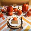 Winlyn 10 Pcs Assorted Navy Blue Artificial Pumpkins Dark Blue Pumpkins Decorative Pumpkins Faux Foam Pumpkins for Fall Farmhouse Thanksgiving Halloween Table Centerpiece Kitchen Table Mantel Décor(Dark Orange)