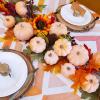 Winlyn 12 Pcs Assorted Orange Harvest Artificial Pumpkins Small Decorative Fall Pumpkins Dark Orange Faux Foam Pumpkins for Halloween Thanksgiving Autumn Wedding Decor Bowl Display Wreath Centerpiece(Light Orange)