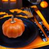 Winlyn 12 Pcs Assorted Orange Harvest Artificial Pumpkins Small Decorative Fall Pumpkins Dark Orange Faux Foam Pumpkins for Halloween Thanksgiving Autumn Wedding Decor Bowl Display Wreath Centerpiece(Orange and Black)
