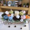 Winlyn 12 Pcs Assorted Small Faux Velvet Pumpkins Decorative Teal Blue Green Turquoise Fabric Foam Pumpkins 3″ for Farmhouse Fall Wedding Halloween Thanksgiving Table Centerpiece Mantel Decor(Colorful)