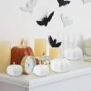 Winlyn 12 Pcs Champagne Glitter Artificial Pumpkins Small Decorative Pumpkins Harvest Pumpkins Foam Pumpkins for Fall Autumn Wedding Baby Shower Thanksgiving Halloween Holiday Party Mantel Table Décor(White)