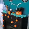 Winlyn 12 Pcs Champagne Glitter Artificial Pumpkins Small Decorative Pumpkins Harvest Pumpkins Foam Pumpkins for Fall Autumn Wedding Baby Shower Thanksgiving Halloween Holiday Party Mantel Table Décor(Teal)