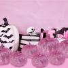 Winlyn 12 Pcs Champagne Glitter Artificial Pumpkins Small Decorative Pumpkins Harvest Pumpkins Foam Pumpkins for Fall Autumn Wedding Baby Shower Thanksgiving Halloween Holiday Party Mantel Table Décor(Pink)