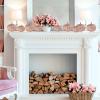 Winlyn 12 Pcs Champagne Glitter Artificial Pumpkins Small Decorative Pumpkins Harvest Pumpkins Foam Pumpkins for Fall Autumn Wedding Baby Shower Thanksgiving Halloween Holiday Party Mantel Table Décor(Rose Gold)