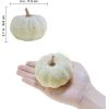 Winlyn 12 Pcs Small Artificial Pink Faux Pumpkins Decorative Foam Pumpkins for Fall Wedding Halloween Thanksgiving Baby Shower Table Centerpiece Farmhouse Mantel Decor(Cream)