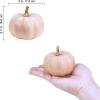 Winlyn 12 Pcs Small Artificial Pink Faux Pumpkins Decorative Foam Pumpkins for Fall Wedding Halloween Thanksgiving Baby Shower Table Centerpiece Farmhouse Mantel Decor(Light Pink)