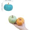 Winlyn 12 Pcs Small Artificial Pink Faux Pumpkins Decorative Foam Pumpkins for Fall Wedding Halloween Thanksgiving Baby Shower Table Centerpiece Farmhouse Mantel Decor(Colorful)