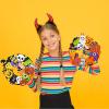 Winlyn 12 Sets Halloween Wreath Decorations Foam Halloween Wreath Signs Craft Kits Pumpkins Jack-O`-Lantern Owl Ghost Witch Bats Monster Stickers for Kids Art Gift Favors Trick-Or-Treaters Front Door