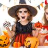 Winlyn 16 Pcs 3″ Fall Harvest White Artificial Pumpkins Small Faux Foam Pumpkins for Home Halloween Thanksgiving Autumn Wedding Baby Shower Table Tiered Tray Decor Wreath Bowl Fillers DIY Project