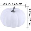 Winlyn 16 Pcs 3″ Fall Harvest White Artificial Pumpkins Small Faux Foam Pumpkins for Home Halloween Thanksgiving Autumn Wedding Baby Shower Table Tiered Tray Decor Wreath Bowl Fillers DIY Project