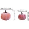 Winlyn 16 Pcs Assorted Small Faux Rustic Harvest Velvet Pumpkins Decorative Rust Orange Gold Olive Gray Fabric Pumpkins Foam Pumpkins Farmhouse Fall Thanksgiving Halloween Table Centerpiece Decor(Blush Pink and White)