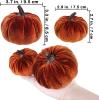 Winlyn 16 Pcs Assorted Small Faux Rustic Harvest Velvet Pumpkins Decorative Rust Orange Gold Olive Gray Fabric Pumpkins Foam Pumpkins Farmhouse Fall Thanksgiving Halloween Table Centerpiece Decor(Rustic Fall Color)