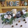 Winlyn 16 Pcs Assorted Small Faux Rustic Harvest Velvet Pumpkins Decorative Rust Orange Gold Olive Gray Fabric Pumpkins Foam Pumpkins Farmhouse Fall Thanksgiving Halloween Table Centerpiece Decor(Grey)