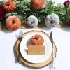 Winlyn 16 Pcs Assorted Small Faux Rustic Harvest Velvet Pumpkins Decorative Rust Orange Gold Olive Gray Fabric Pumpkins Foam Pumpkins Farmhouse Fall Thanksgiving Halloween Table Centerpiece Decor(Burgundy and White)