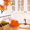 Winlyn 2 Pcs Large Artificial Pumpkins 8.7″ Harvest Cream Faux Pumpkins Decorative Pumpkins Big Foam Pumpkins for Fall Autumn Wedding Baby Shower Thanksgiving Halloween Party Decor Table Centerpiece(Dark Orange)