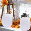Winlyn 2 Pcs Large Artificial Pumpkins 8.7″ Harvest Cream Faux Pumpkins Decorative Pumpkins Big Foam Pumpkins for Fall Autumn Wedding Baby Shower Thanksgiving Halloween Party Decor Table Centerpiece(White)