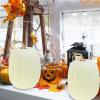 Winlyn 2 Pcs Large Artificial Pumpkins 8.7″ Harvest Cream Faux Pumpkins Decorative Pumpkins Big Foam Pumpkins for Fall Autumn Wedding Baby Shower Thanksgiving Halloween Party Decor Table Centerpiece(Cream)