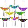 Winlyn 24 Set Halloween Bat Suncatcher Wind Chimes Ornaments Decorations DIY Window Paint Art Craft Kits Bat Sun Catchers for Kids Home Classroom Activities Party Art Projects