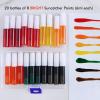 Winlyn 24 Sets Fall Leaf Suncatchers Ornaments DIY Window Paint Art Fall Craft Kits Maple Leaf Sun Catchers Painting Kits for Kids Classroom Activities Art Project Thanksgiving Autumn Party Decoration