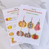 Winlyn 24 Sets Fall Pumpkin Crafts DIY Ornaments Decorations Kit – Maple Leaf Foam Stickers Arts and Crafts for Kids Thanksgiving Halloween Party Classroom Activities