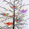 Winlyn 24 Sets Halloween Crafts Fall Crafts DIY Wooden Bat Ornaments Craft Kits Unfinished Paintable Wood Bats for Kids Home Classroom Activities Art Project Halloween Decorations Party Favors