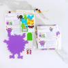Winlyn 24 Sets Halloween Fall Crafts Kits for Kids DIY Monster Ornaments Foam Monster Crafts Arts and Crafts for Kids Classroom Art Activities Party Favors