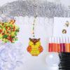 Winlyn 28 Sets Woodland Creatures Suncatchers Ornaments Decorations DIY Window Paint Art Suncatchers Fall Craft Kits Autumn Forest Animals Sun Catchers for Kids Holiday Classroom Activity Art Project