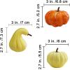 Winlyn 30 Pcs Assorted Rustic Harvest Artificial Pumpkins Gourds Squashes Decorative Fall Pumpkins Fake Foam Pumpkins Autumn Party Thanksgiving Halloween Table Centerpiece Wreath Mantle Bowl Filler