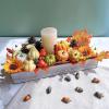 Winlyn 30 Pcs Assorted Rustic Harvest Artificial Pumpkins Gourds Squashes Decorative Fall Pumpkins Fake Foam Pumpkins Autumn Party Thanksgiving Halloween Table Centerpiece Wreath Mantle Bowl Filler