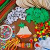 Winlyn 36 Sets Fall Pumpkin Decoration DIY Pumpkin Squash Gourd Wooden Ornaments Craft Kit Assorted Paintable Unfinished Wood Pumpkins Pom-Poms Googly Eyes for Kids Autumn Halloween Thanksgiving Décor