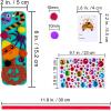 Winlyn 36 Sets Halloween Craft Kits for Kids – Fall DIY Bookmarks Art Sets with Pumpkin, Jack-O’-Lantern, Bats, Monster Foam Stickers – Arts and Crafts for Classroom Activities