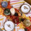 Winlyn 4 Pcs Assorted Faux Velvet Pumpkins Decorative Fabric Pumpkins Foam Pumpkins in White Black Gray Taupe 5″ for Thanksgiving Halloween Fall Wedding Centerpiece Table Mantel Farmhouse Decorations(Rustic Fall Color)