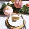 Winlyn 4 Pcs Assorted Faux Velvet Pumpkins Decorative Fabric Pumpkins Foam Pumpkins in White Black Gray Taupe 5″ for Thanksgiving Halloween Fall Wedding Centerpiece Table Mantel Farmhouse Decorations(Blush Pink and White)
