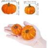 Winlyn 48 Pcs Mini Artificial Orange Pumpkins Fall Rustic Harvest Faux Foam Pumpkins 1.8″ 2.1″ for Thanksgiving Table Centerpiece Halloween Party Autumn Home Wedding Baby Shower Wreath Bowl Fillers(Orange)