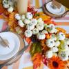 Winlyn 48 Pcs Mini Artificial Orange Pumpkins Fall Rustic Harvest Faux Foam Pumpkins 1.8″ 2.1″ for Thanksgiving Table Centerpiece Halloween Party Autumn Home Wedding Baby Shower Wreath Bowl Fillers(White)