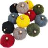Winlyn 12 Pcs Assorted Small Faux Velvet Pumpkins Decorative Teal Blue Green Turquoise Fabric Foam Pumpkins 3″ for Farmhouse Fall Wedding Halloween Thanksgiving Table Centerpiece Mantel Decor(Multi Colors)