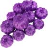 Winlyn 12 Pcs Champagne Glitter Artificial Pumpkins Small Decorative Pumpkins Harvest Pumpkins Foam Pumpkins for Fall Autumn Wedding Baby Shower Thanksgiving Halloween Holiday Party Mantel Table Décor(Purple)
